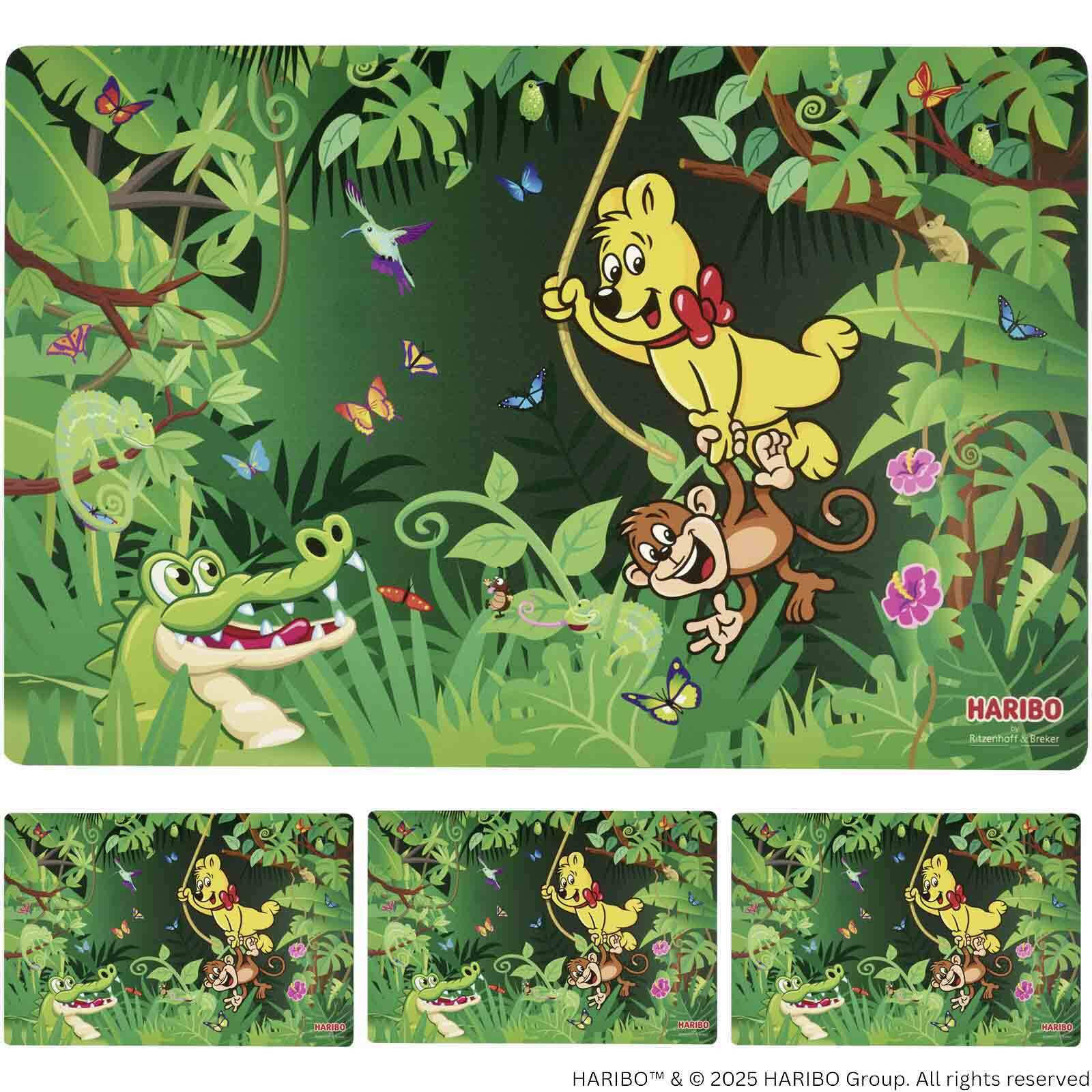 TISCHSETS Haribo Jungle grün 45 x 30 cm - Grün, Kunststoff (45/30/1cm) - Ritzenhoff Breker