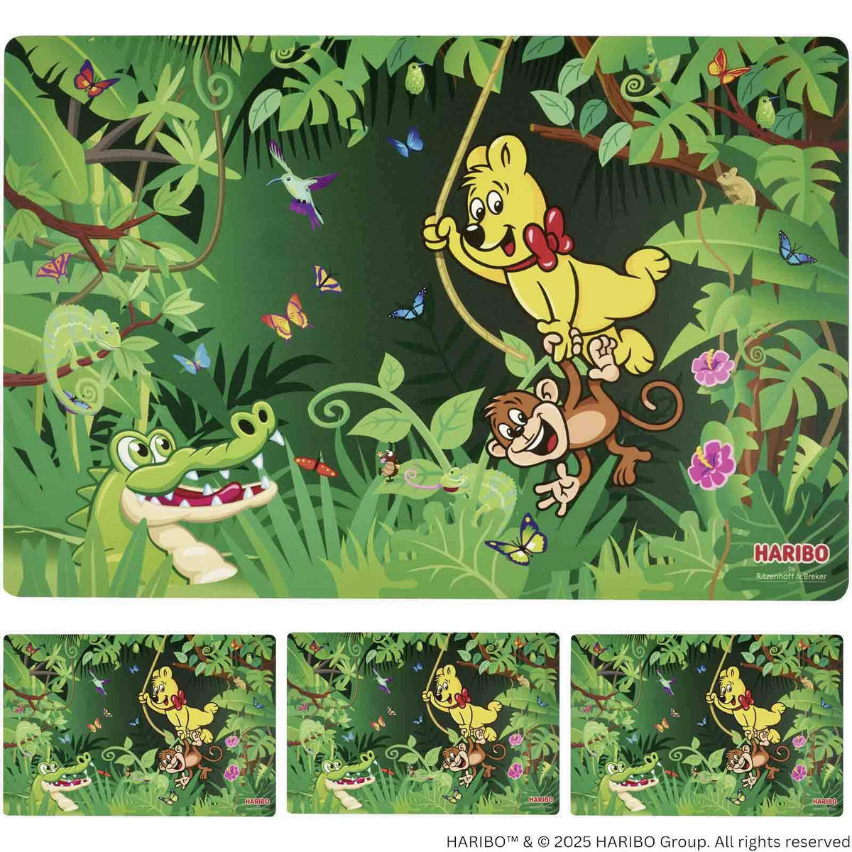 TISCHSETS Haribo Jungle grün 45 x 30 cm - Grün, Kunststoff (45/30/1cm) - Ritzenhoff Breker