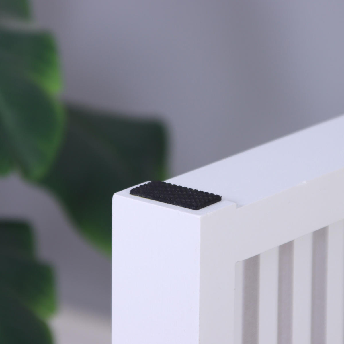 SITZBANK - Weiß, Holz/Textil (90/43/33cm) - Relaxdays