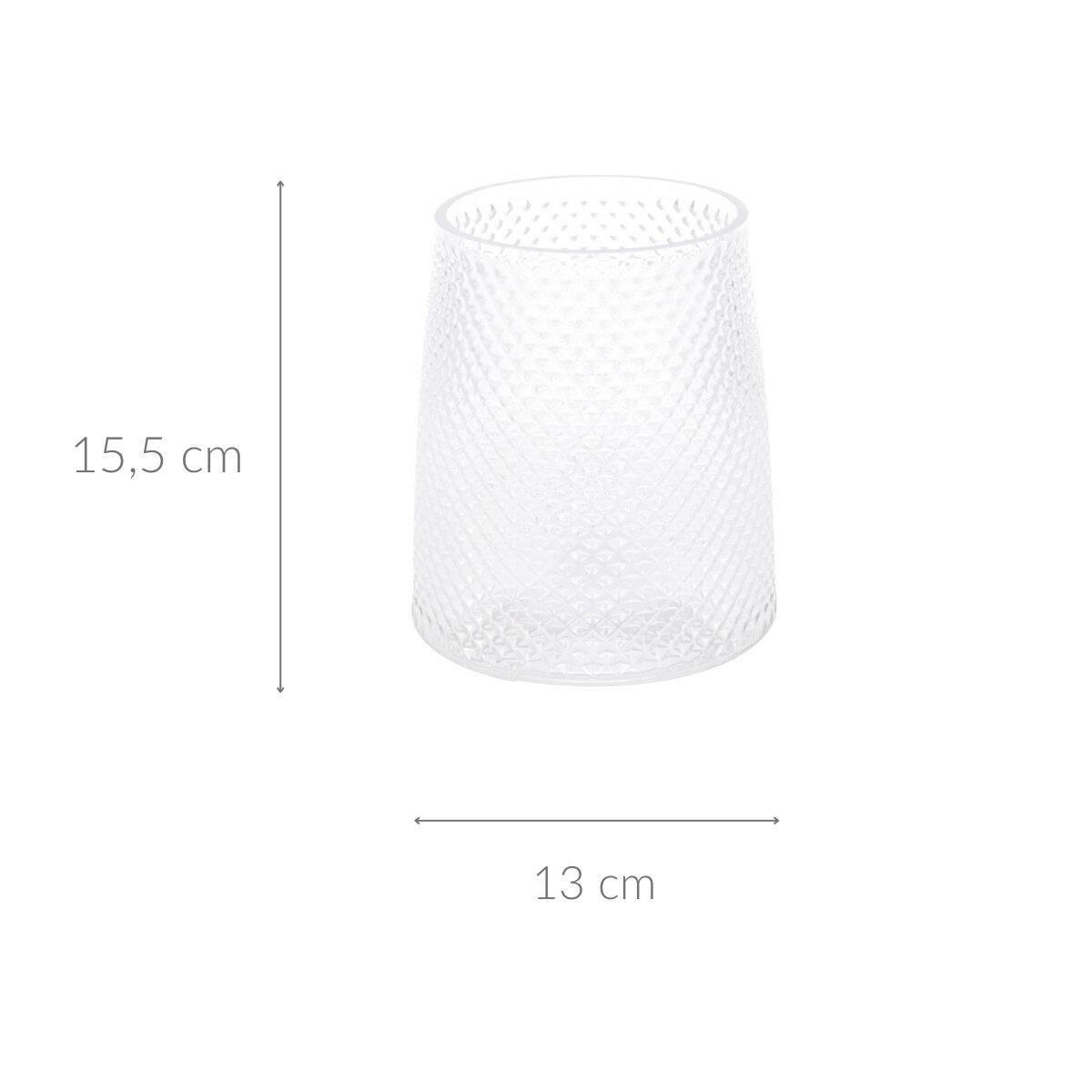 GLASVASE Dekorativ 13/15,5 cm - Transparent, Glas (15.5cm)
