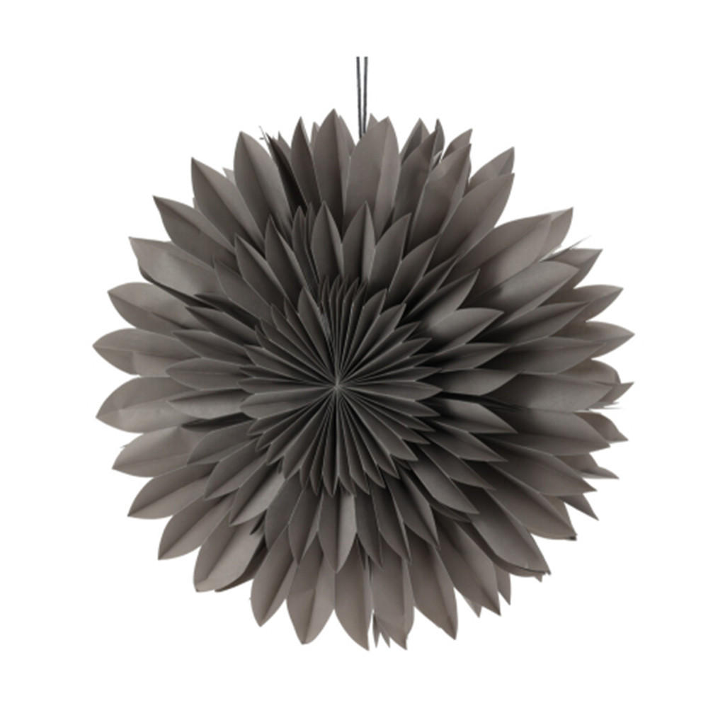 FENSTERSCHMUCK Papierstern 50 cm - Grau, Papier (16/50/50cm) - Home Styling Collection