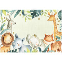 FOTOTAPETE Tiere Dschungel Grün 254x184 cm - Multicolor, Papier (254/184cm) - Wallarena