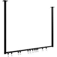 KLEIDERSTANGE Metall Schwarz - Schwarz, Metall (100/80/7cm) - CLP