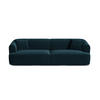 MODULARES-SOFA Campi aus Samt petrol 4 Sitzplätze - Petrol, Textil (90/70/255cm) - Cosmopolitan Design