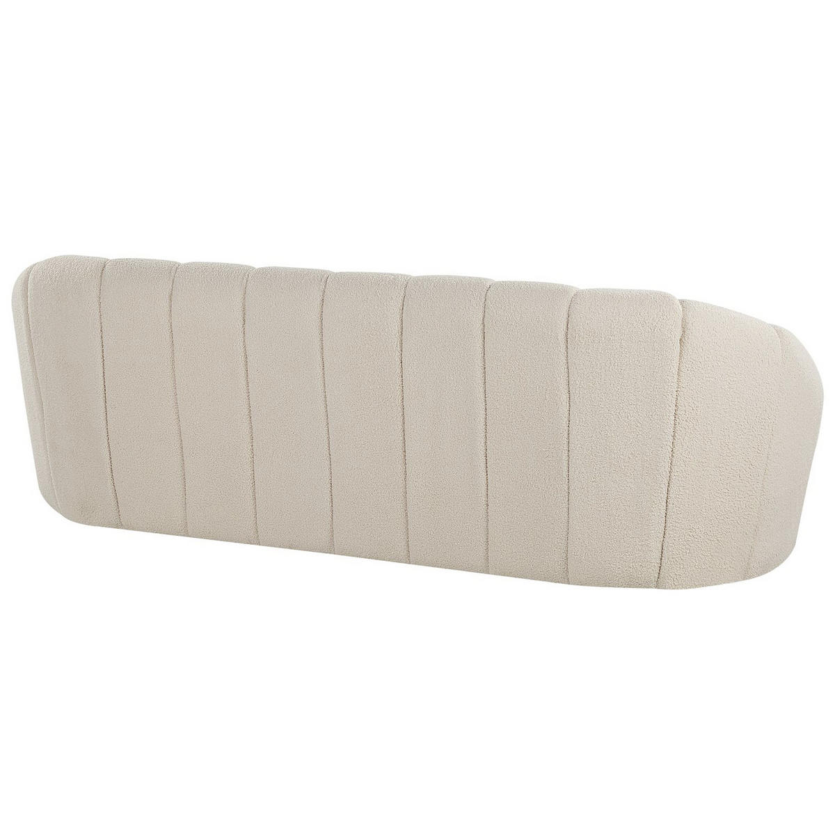 3-SITZER-SOFA Polyester Weiß Lomma - Weiß, Textil (190/70/82cm) - Beliani