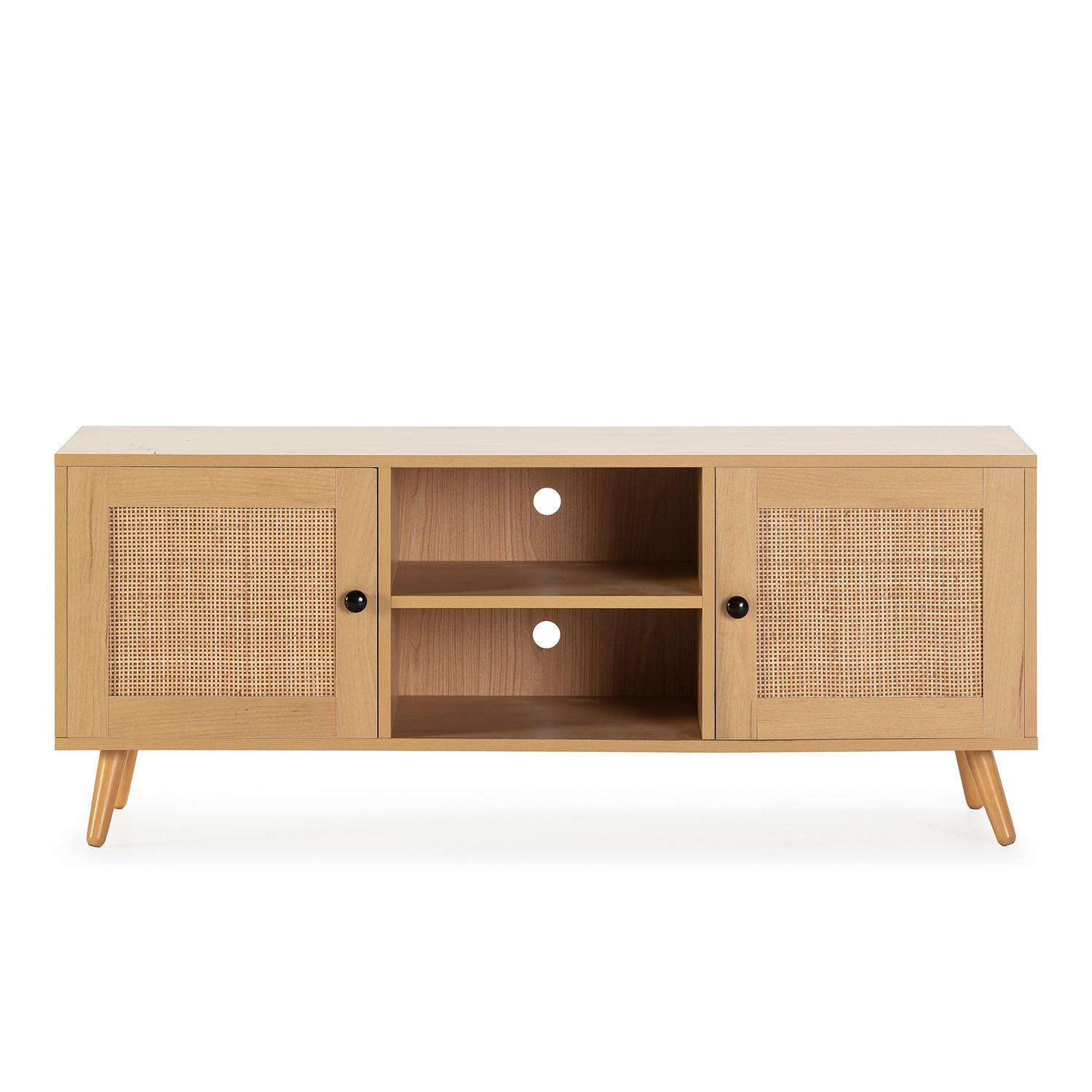TV-ELEMENT Bella 2 Türen Eiche farbe - Honigeiche, Holzwerkstoff (120/48/40cm) - VS Venta-stock