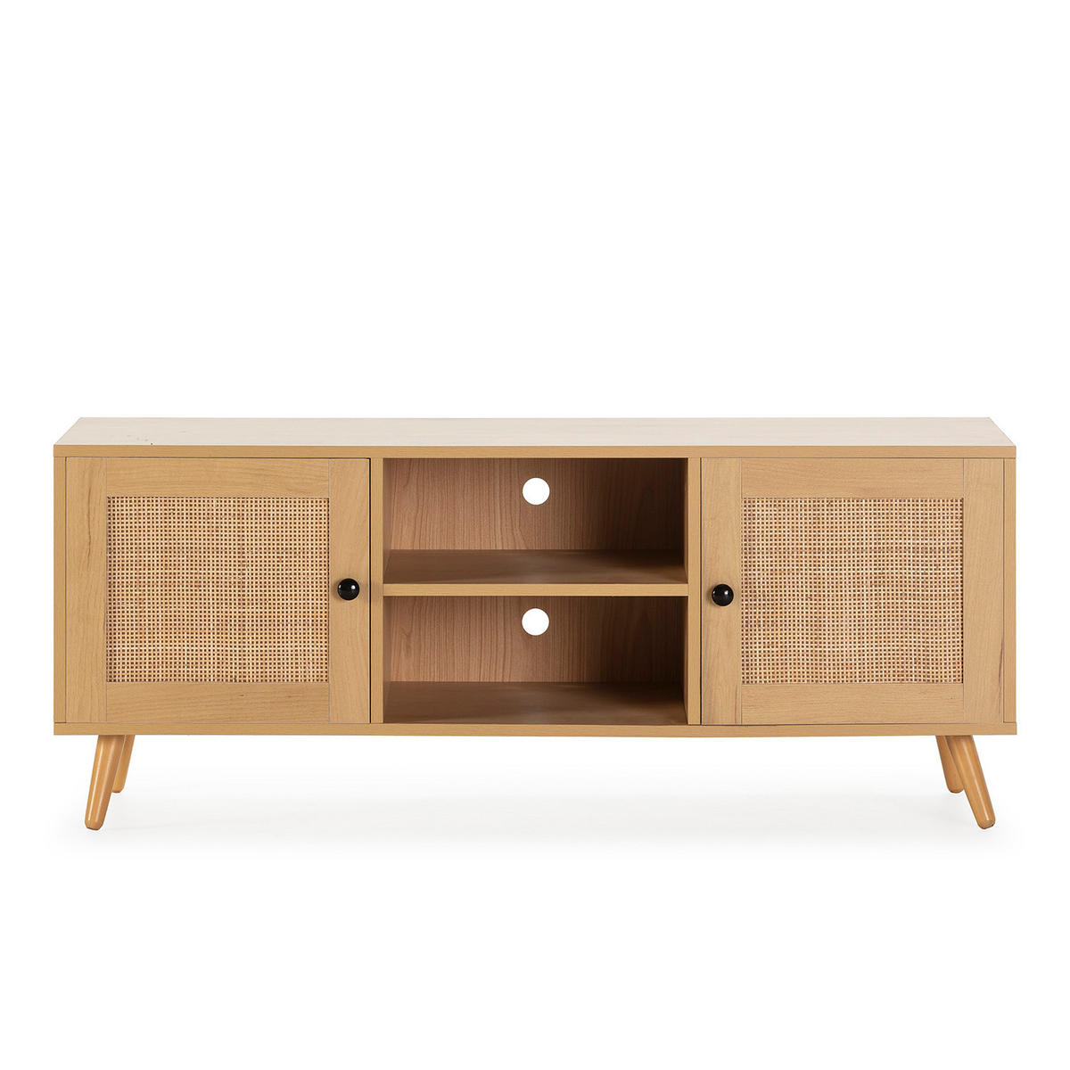 TV-ELEMENT Bella 2 Türen Eiche farbe - Honigeiche, Holzwerkstoff (120/48/40cm) - VS Venta-stock