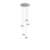 HÄNGELEUCHTE Santa Air 5-flammig Schwarz - Weiß, Metall (11/11/3.2cm) - s.luce