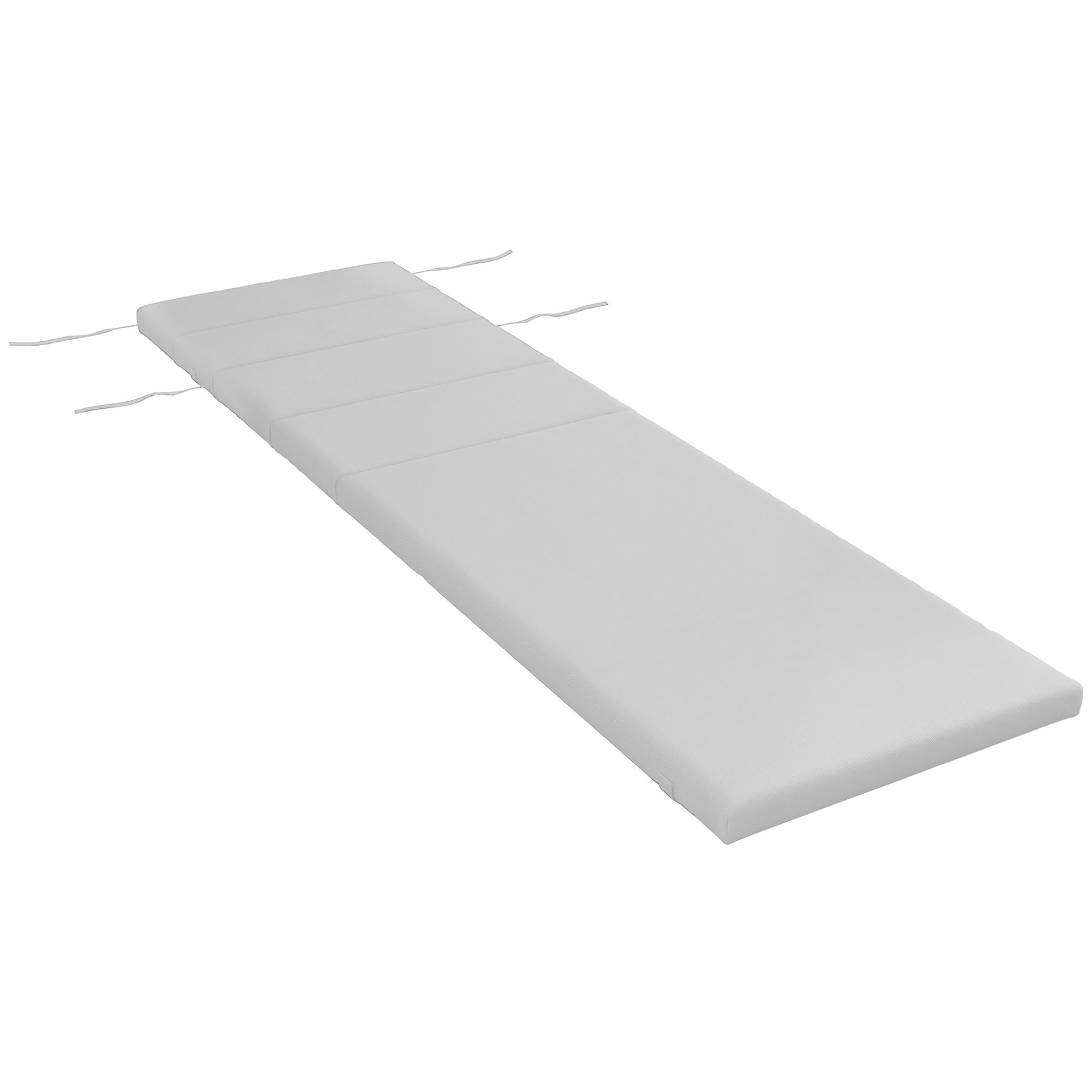 LIEGENAUFLAGE Hellgrau 196/63/6 cm - Hellgrau, Textil (196/6/63cm) - PANGIVO
