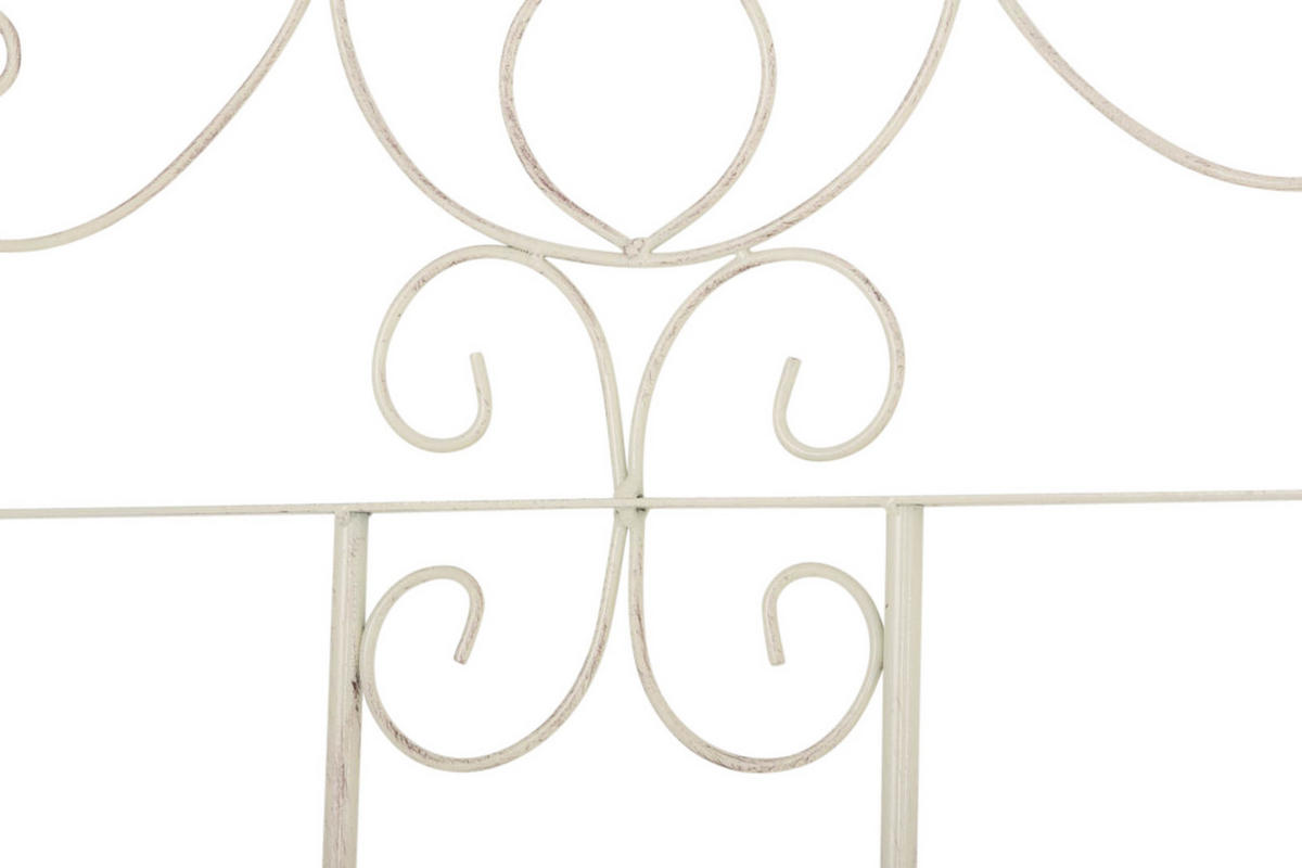 RANKGITTER 2er Set Metall antik-creme - Creme, Metall (85.5/170/2cm) - CLP