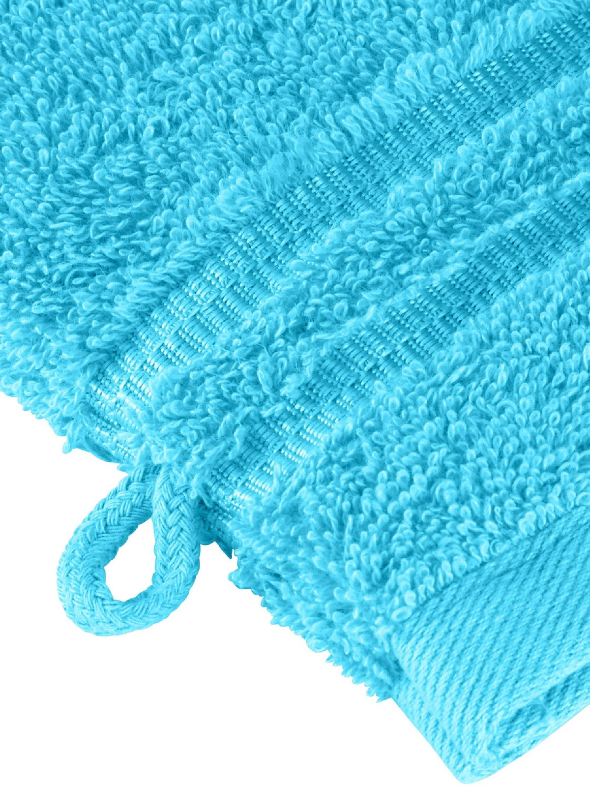 WASCHHANDSCHUHSET Milano - 5-teilig - 16x22 cm - Türkis - Türkis, Textil (16/22cm) - SCHIESSER