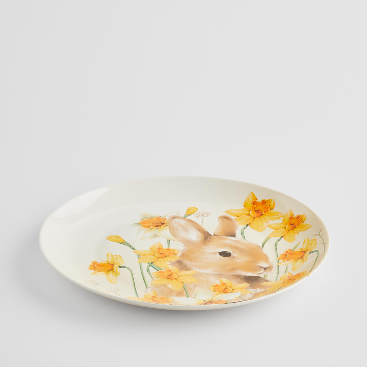 SERVIERTELLER Daffelisbunny - Weiß, Keramik (30.8/3/30.8cm) - home&you