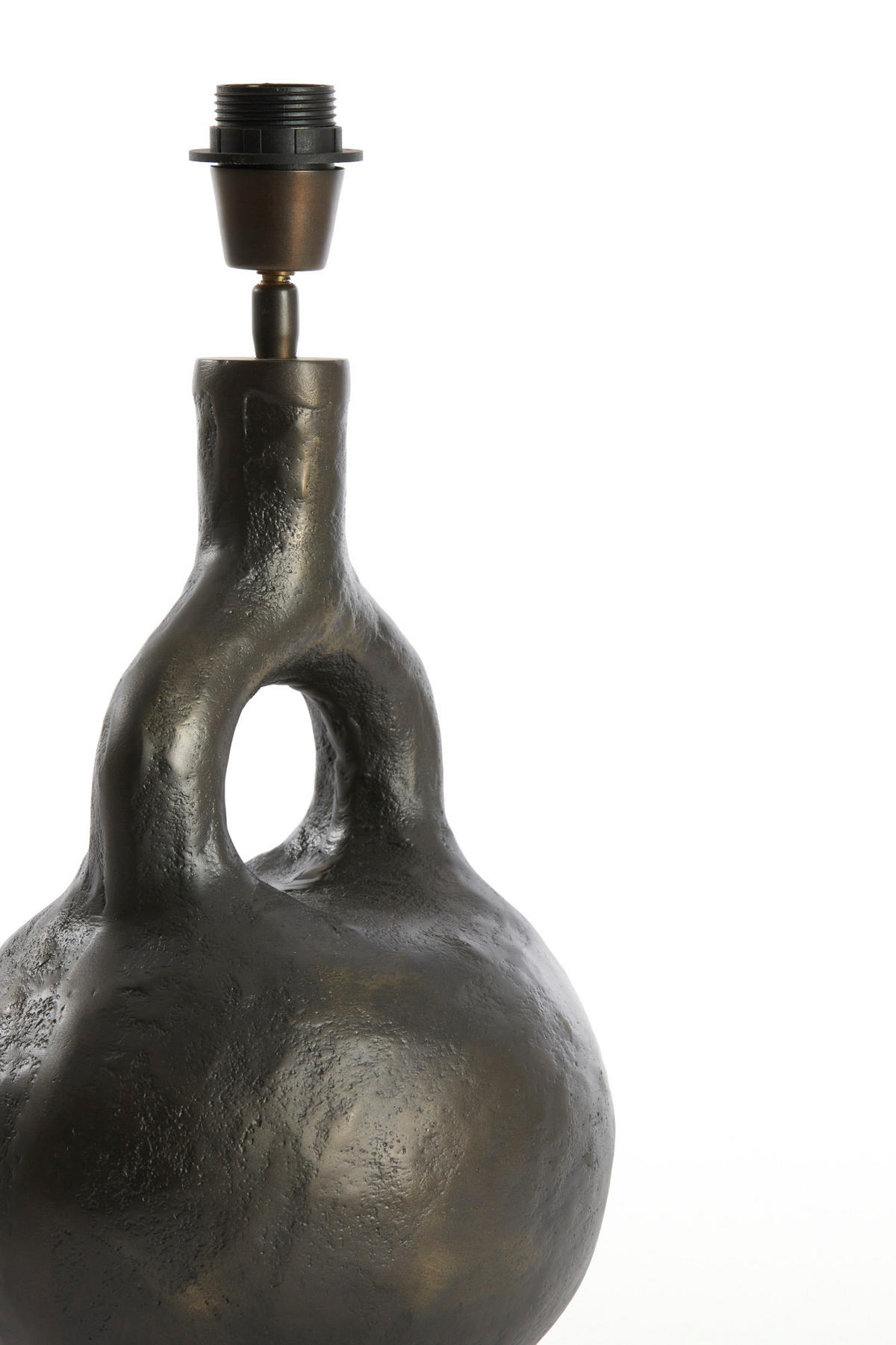 LAMPENFUSS Imola Grau Ø25/37 cm - Grau, Metall (25/22/37cm) - Light & Living