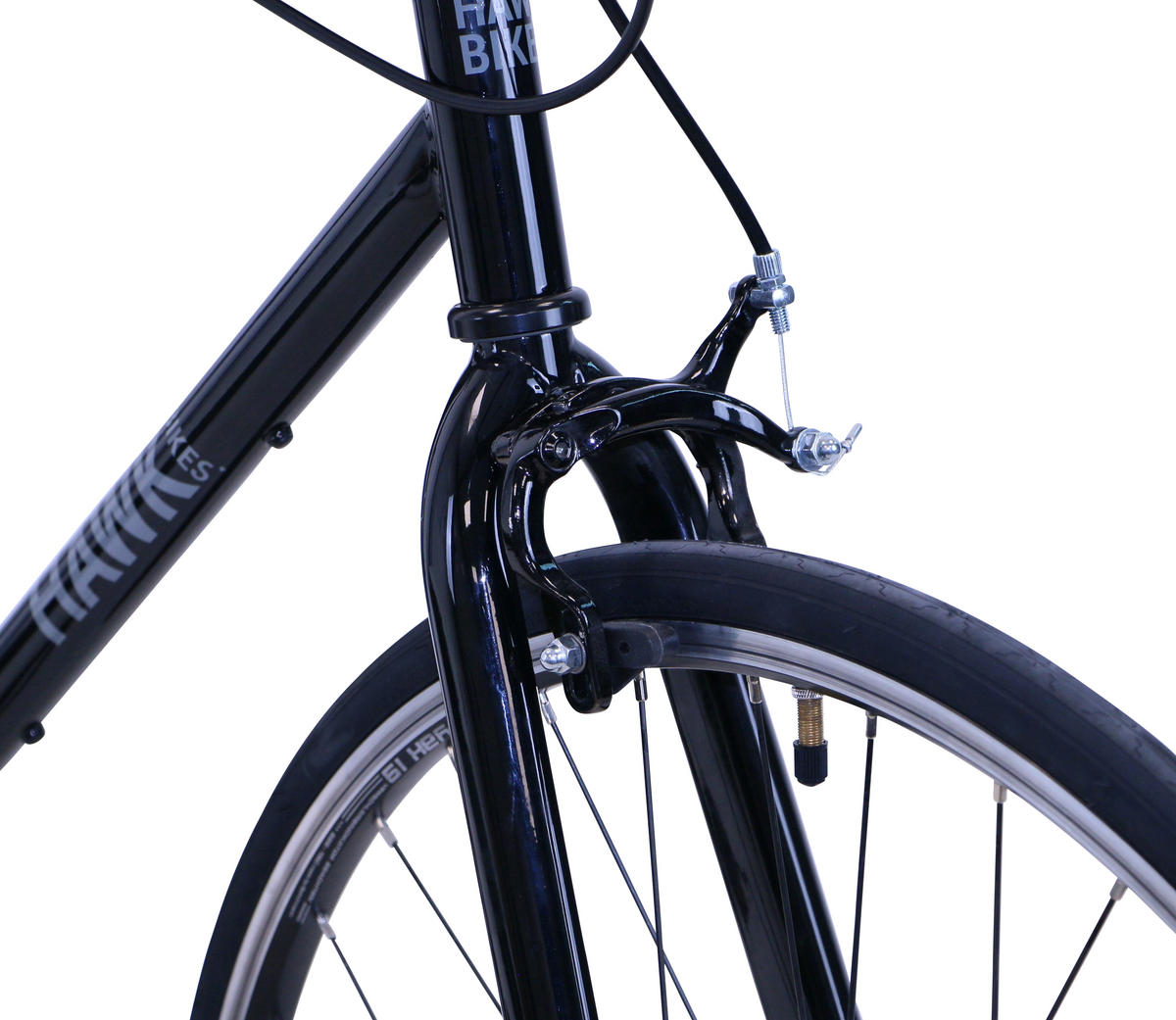 VINTAGE Singlespeed Black 28 Zoll Gr: 60cm (XL) - Schwarz, Metall (60cm) - Hawk Bikes