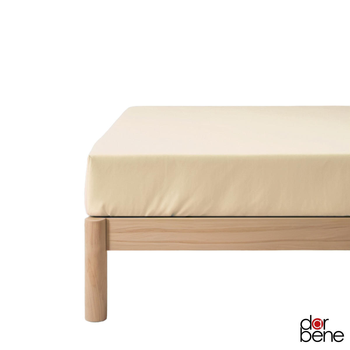 SPANNBETTLAKEN ESSENTIAL Jersey Baumwolle - Beige, Naturmaterialien (180/200cm) - DarBene