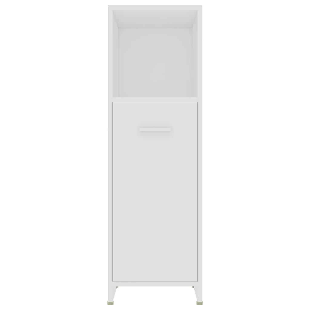 vidaXL Badezimmerschrank Weiß 30x95x30 cm