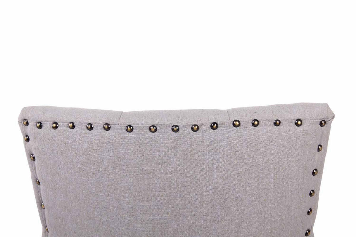 WOHNZIMMERSTUHL Stoff grau - Naturfarben/Grau, Holz/Textil (55/92/58cm) - CLP