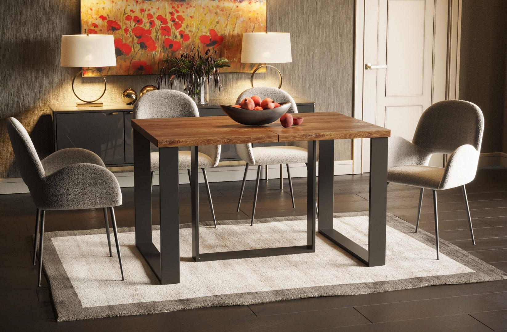 ESSTISCH Borys Max ausziehbar bis 250cm - Eiche San Remo, Holzwerkstoff (130/85/76cm) - Endo-Moebel