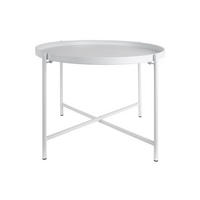 BEISTELLTISCH Meseta Weiß 50/50/38.5 cm - Weiß, Metall (50/50/38.5cm) - Leitmotiv