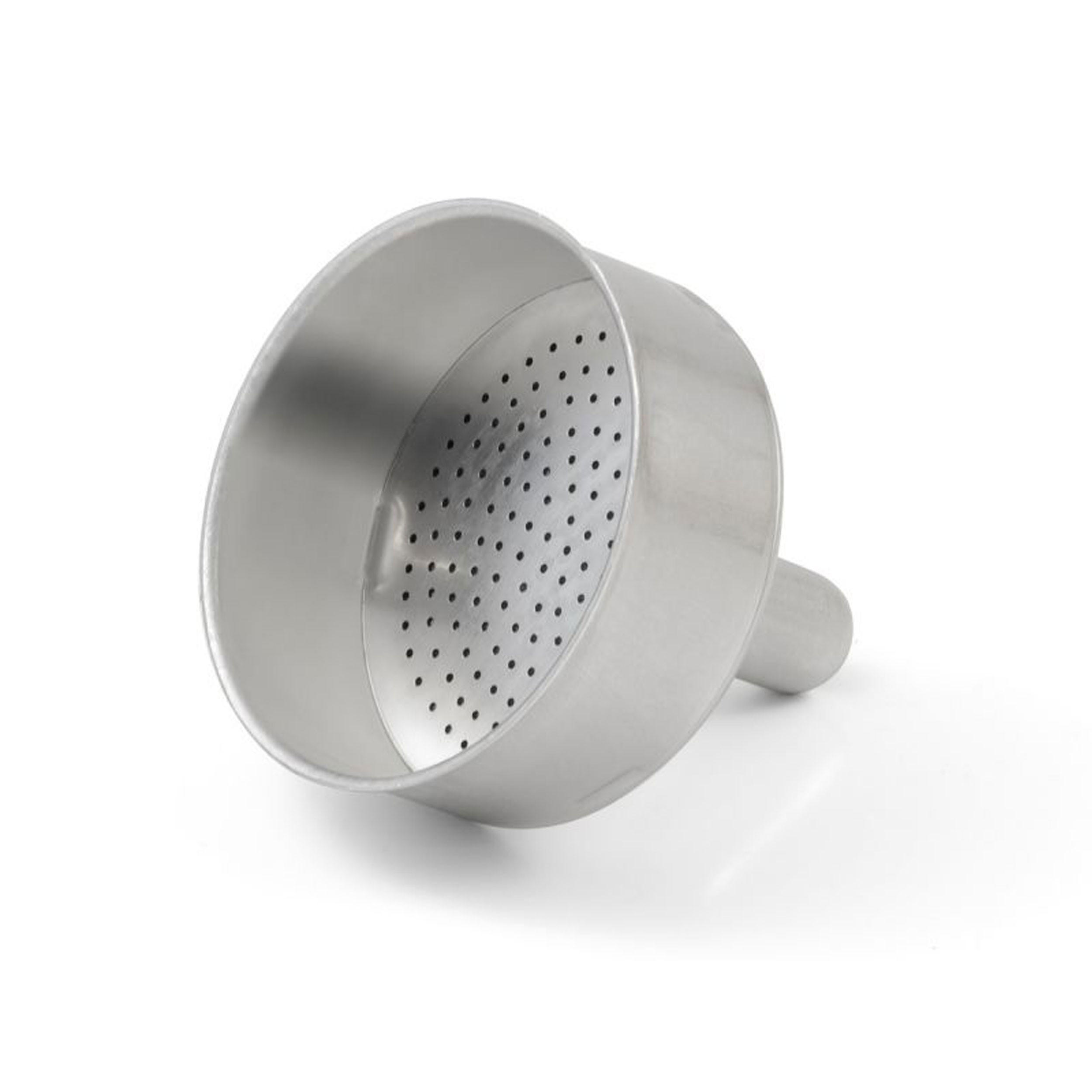 TRICHTER für Edelstahl Espressokocher 1 Tasse - Silberfarben, Metall - Bialetti