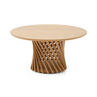 COUCHTISCH Emma, Natur Massiveiche - Beige, Holz (80/80/40cm) - WOODEK