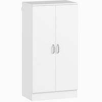 SCHUHSCHRANK 55/108/35 cm Weiß aus Holz mit verstellbaren Regalen - Weiß, Holz (55/108/35cm) - OKMYHOME