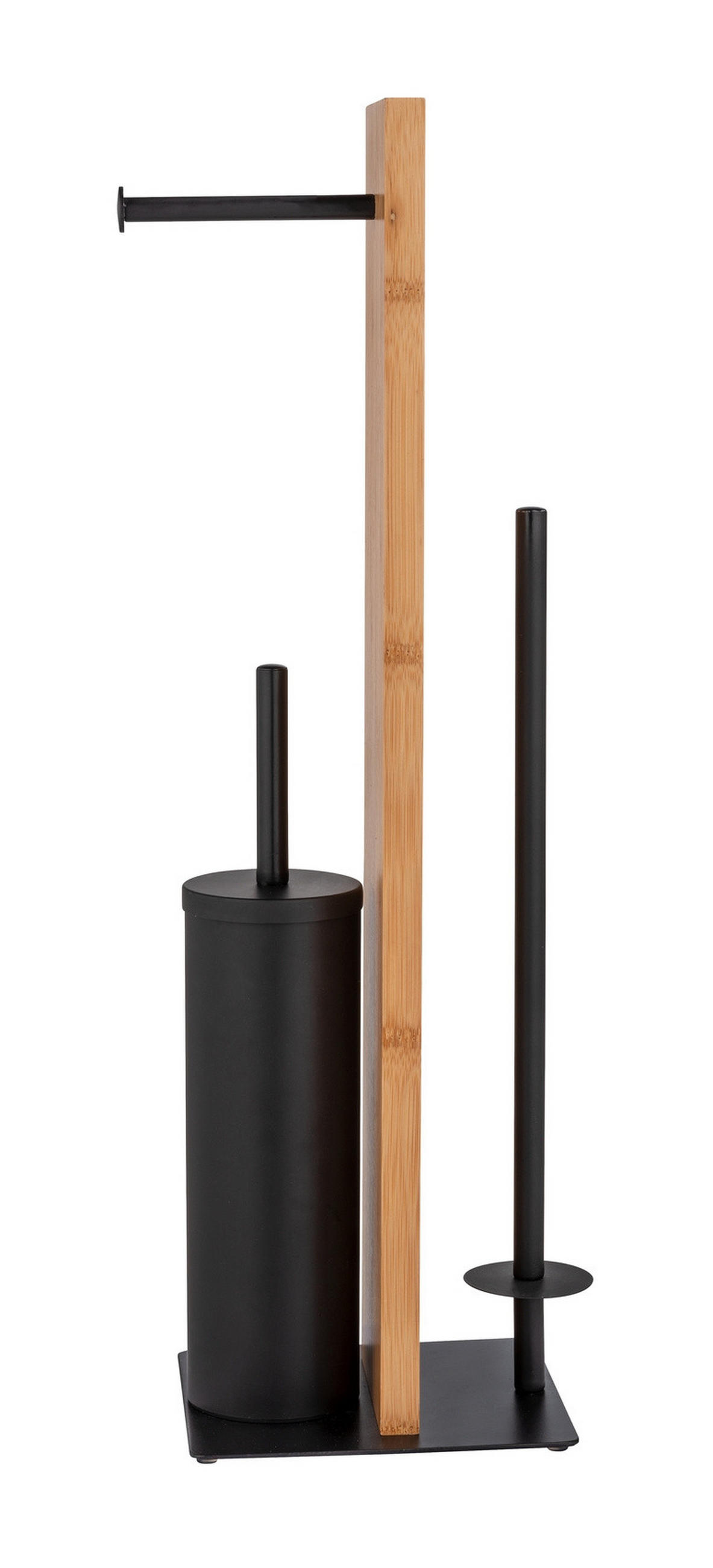 TOILETTENPAPIERSTÄNDER mit Ersatzrollenhalter Lesina 18/18/69 cm - Multicolor, Naturmaterialen (18/69/18cm) - Wenko