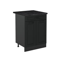 DULAP DE BAZĂ DE BUCĂTĂRIE R-Line, Casă de țară antracit/antracit, 60 cm cu sertar стільниця Антрацит - antracit, compozit lemnos (60/81.6/60cm) - Vicco