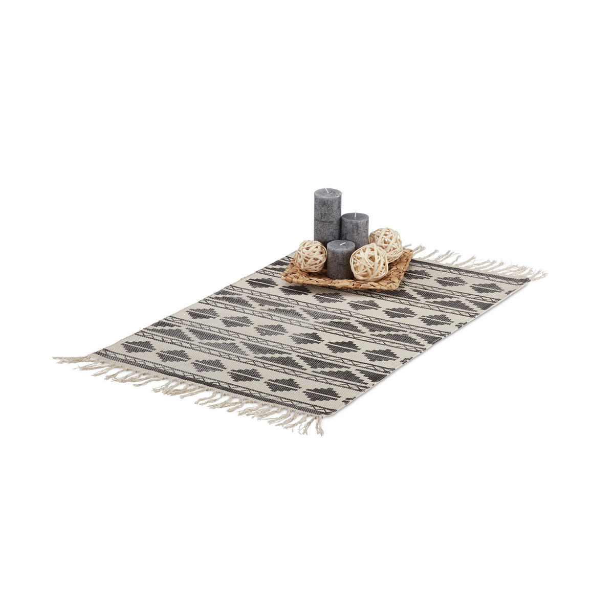 TEPPICHLÄUFER - Multicolor, Textil (90/60cm) - Relaxdays