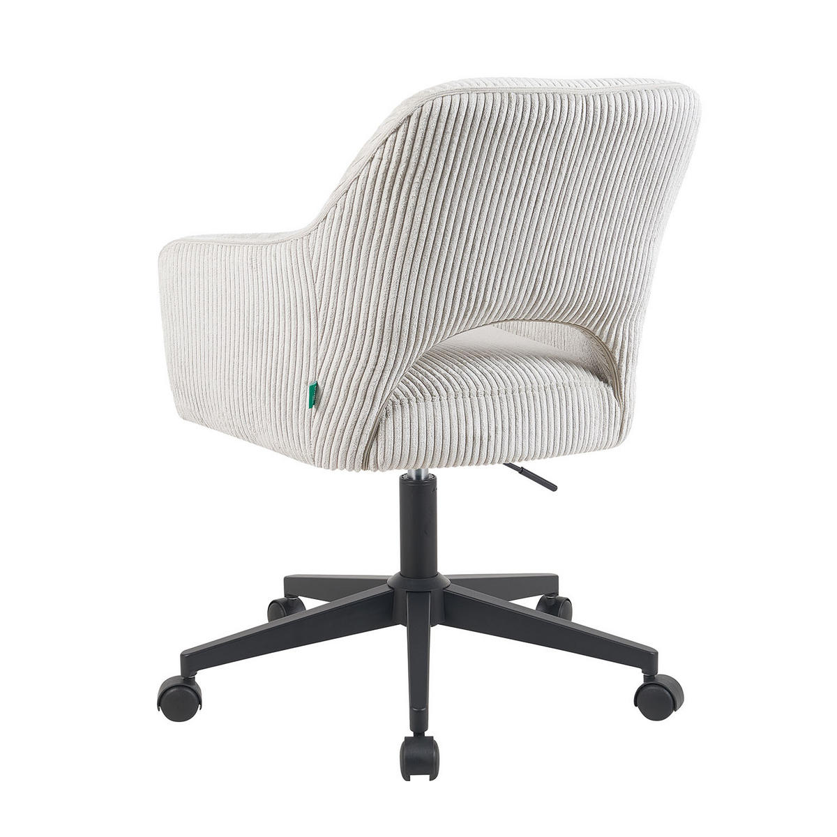 BÜROSTUHL Mika-Ilvy - Hellgrau/Schwarz, Textil/Metall (60/84/65cm) - DUBI Möbel