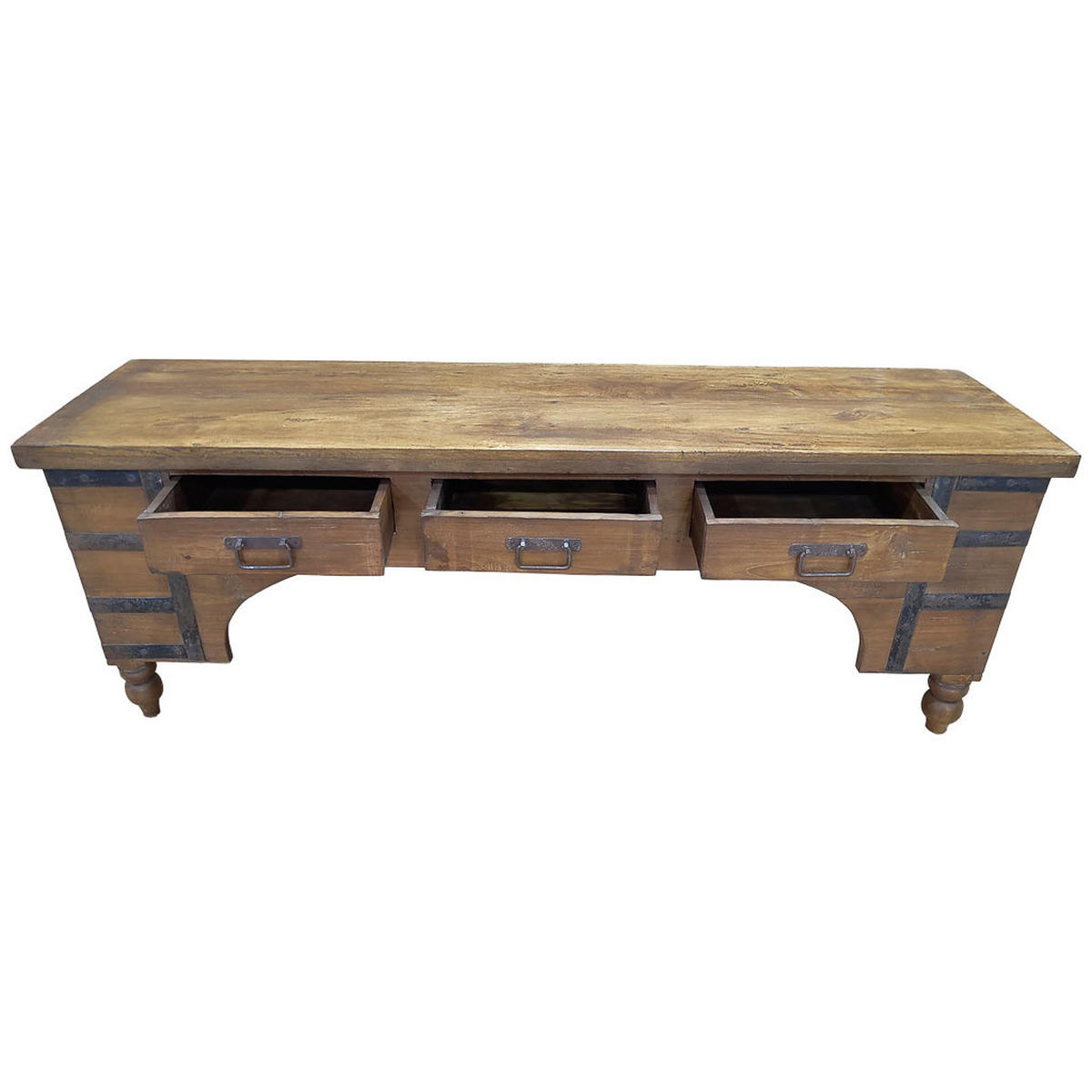 TV-LOWBOARD aus Holz, 175x45x57cm - Braun, Holz (175/57/45cm) - Wanderlust