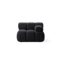 MODUL rechts Bellis aus Boucle graphit - Graphitfarben, Textil (94/70/94cm) - Micadoni