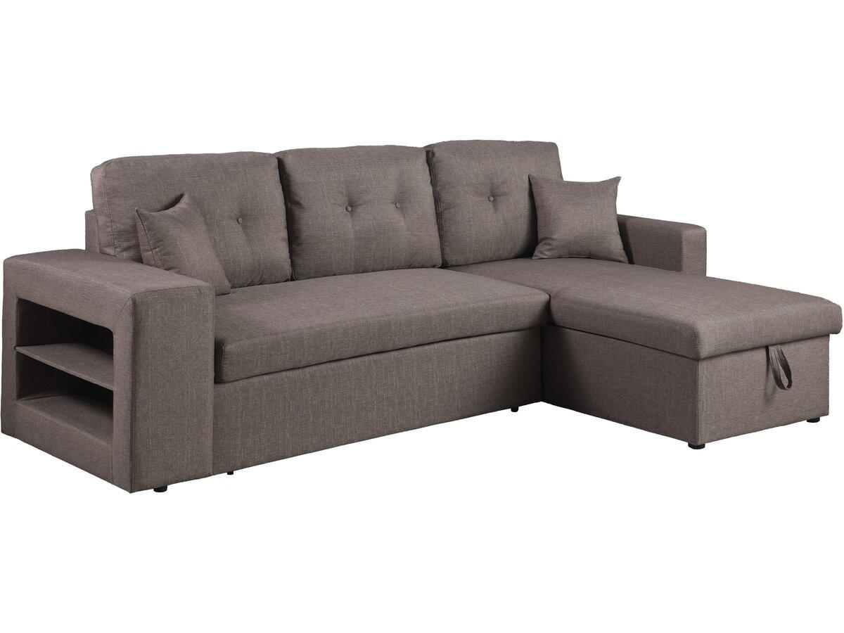 ECKSOFA axel Taupe - Taupe, Textil (146/233cm) - Habitat Garten