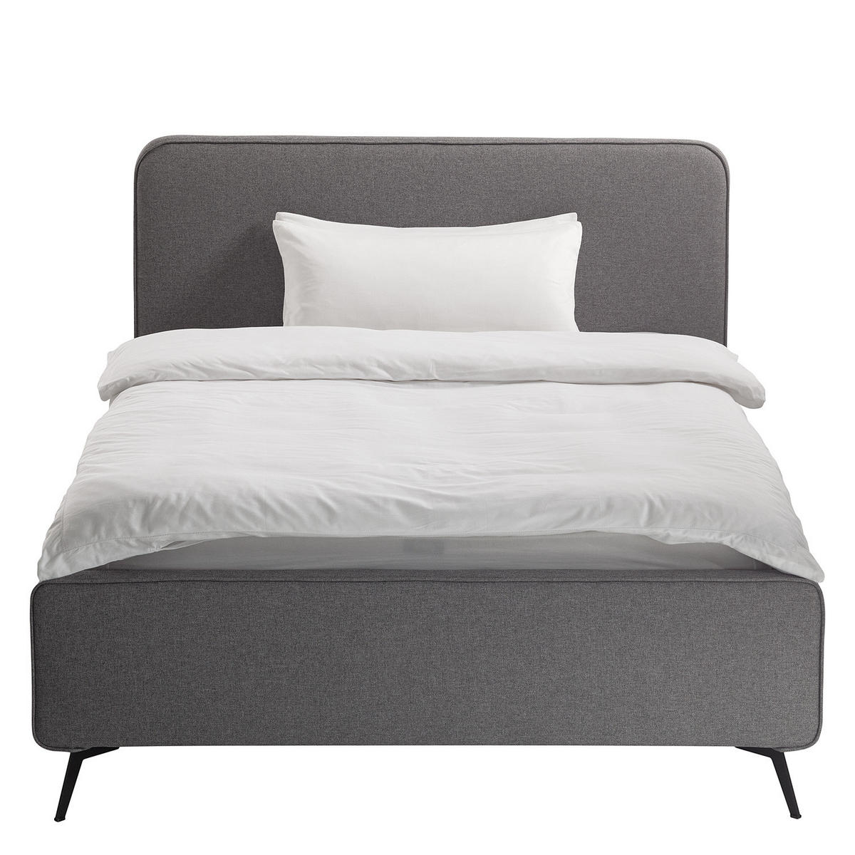 POLSTERBETT - Grau, Textil (140/200cm) - home24