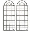 RANKGITTER 2er Set Metall bronze - Bronzefarben, Metall (70/180/1cm) - CLP
