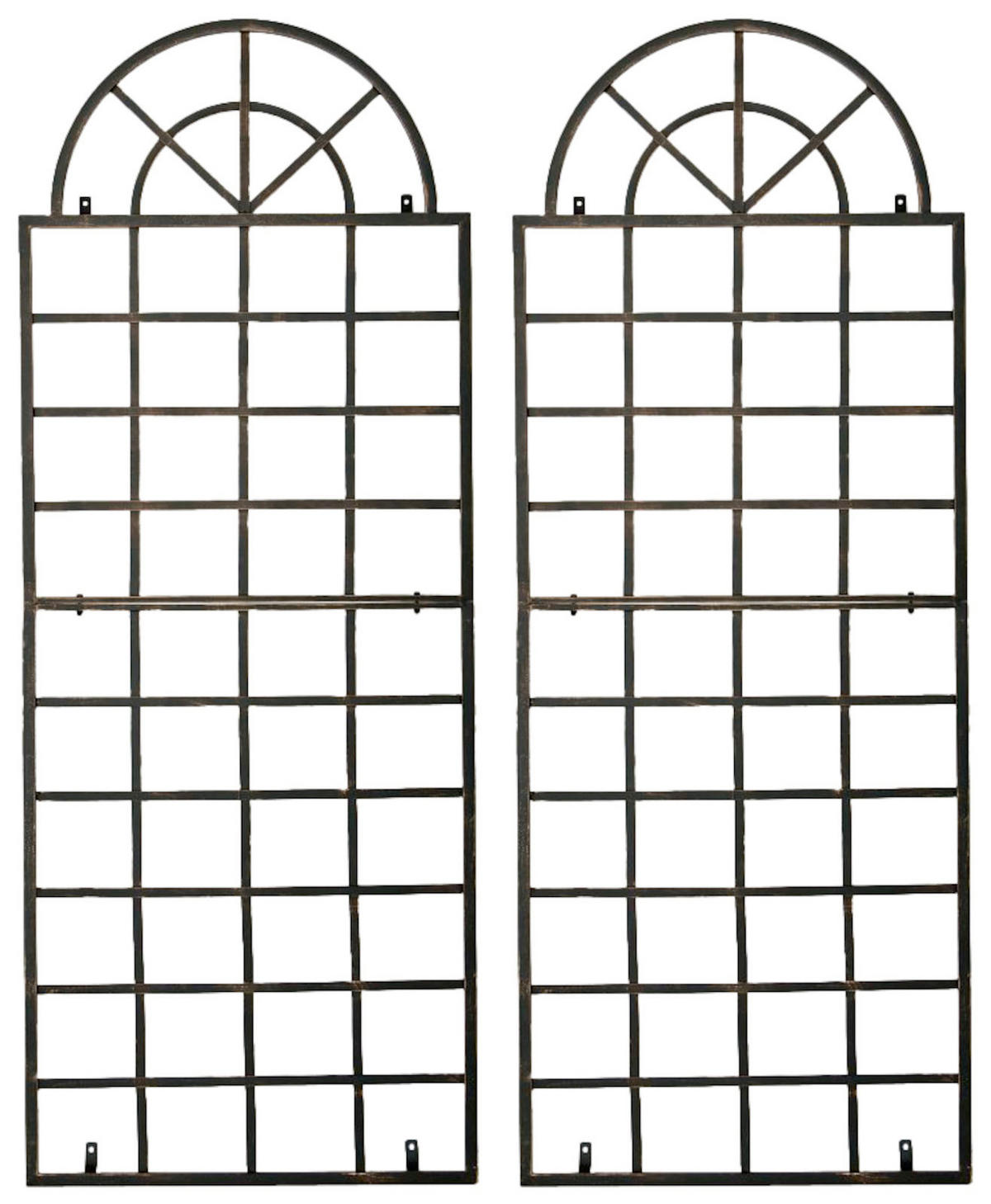 RANKGITTER 2er Set Metall bronze - Bronzefarben, Metall (70/180/1cm) - CLP