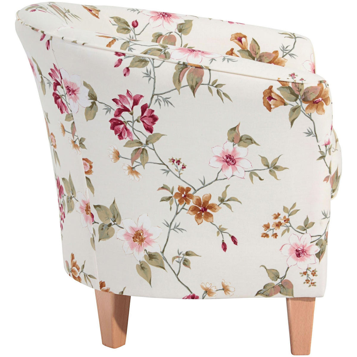 SESSEL Karine Bezug Flachgewebe Buche natur / weiß - Naturfarben/Weiß, Kunststoff (70/74/70cm) - 58aufmkessel