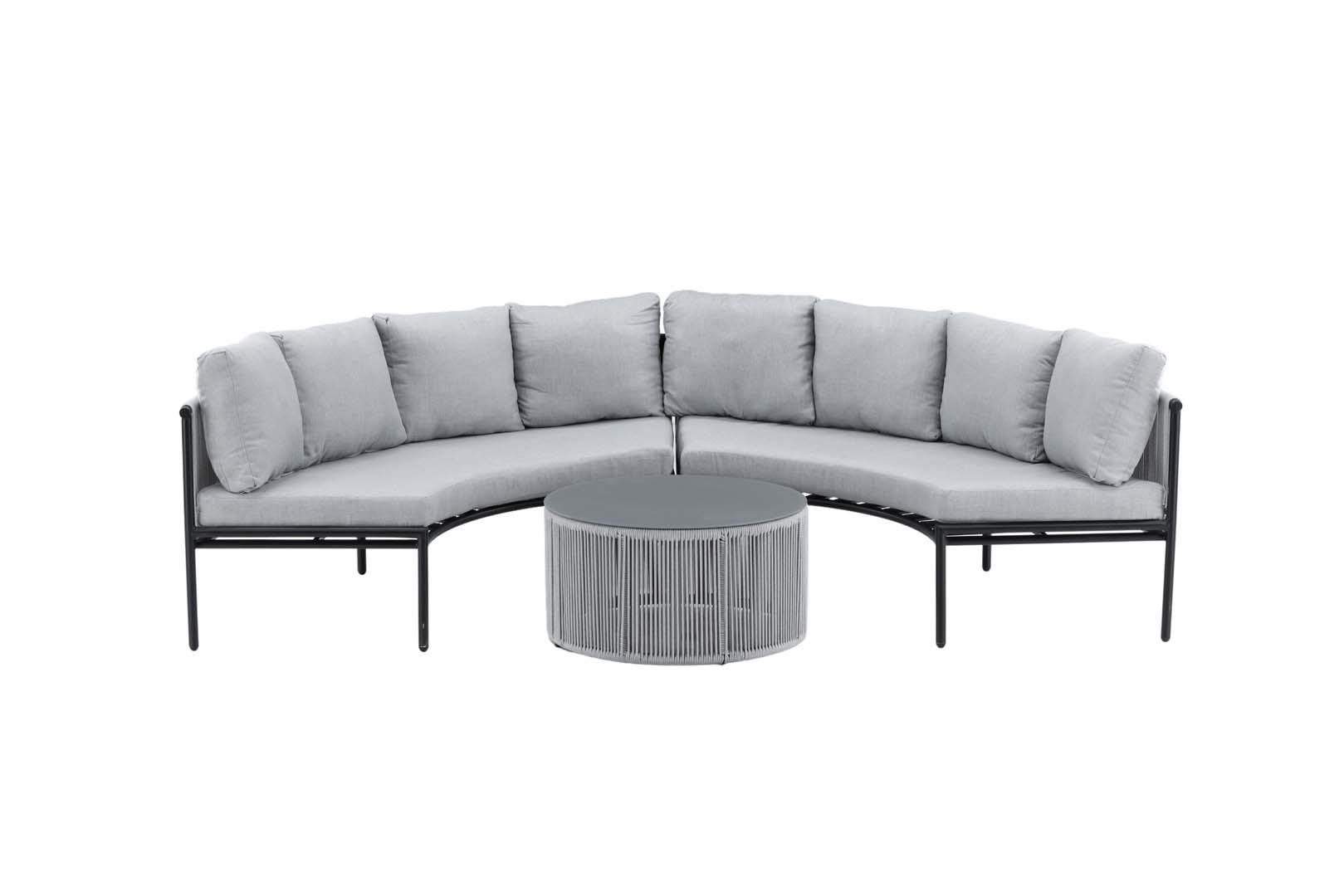 LOUNGE-SET grau - Grau, Holzwerkstoff - ebuy24
