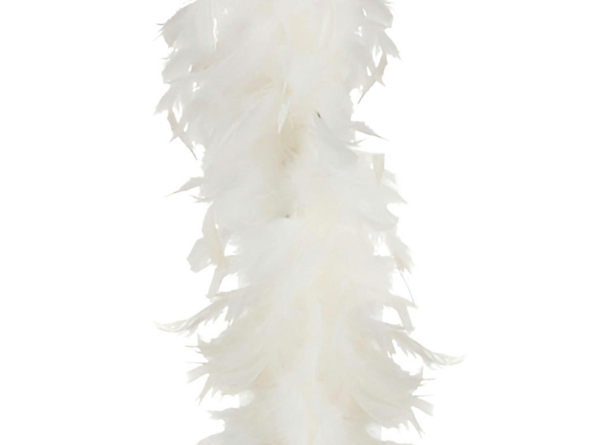 FEDERBOA weiß 13 × 90 cm - Weiß, Naturmaterialien (13/13/90cm) - LAALU