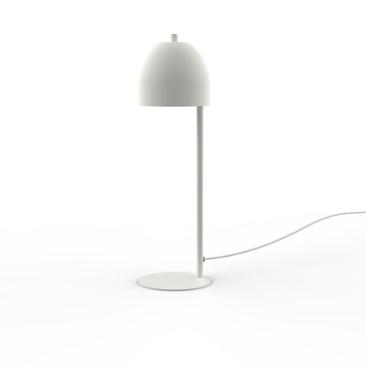 TISCHLEUCHTE - Weiß Hochglanz, Metall (12/12/40cm) - Lumicom