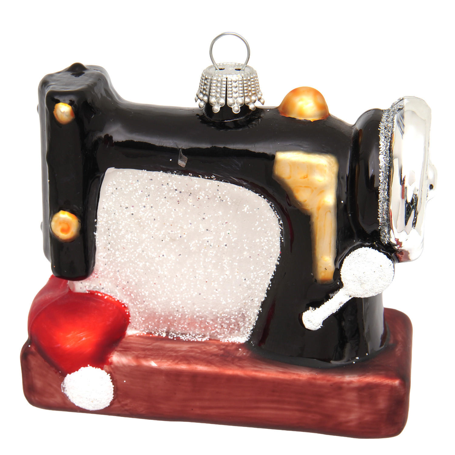 CHRISTBAUMSCHMUCK Nähmachine Mehrfarbig 9cm (Glas / 1 Stk.) - Multicolor, Glas (4/7/9cm)