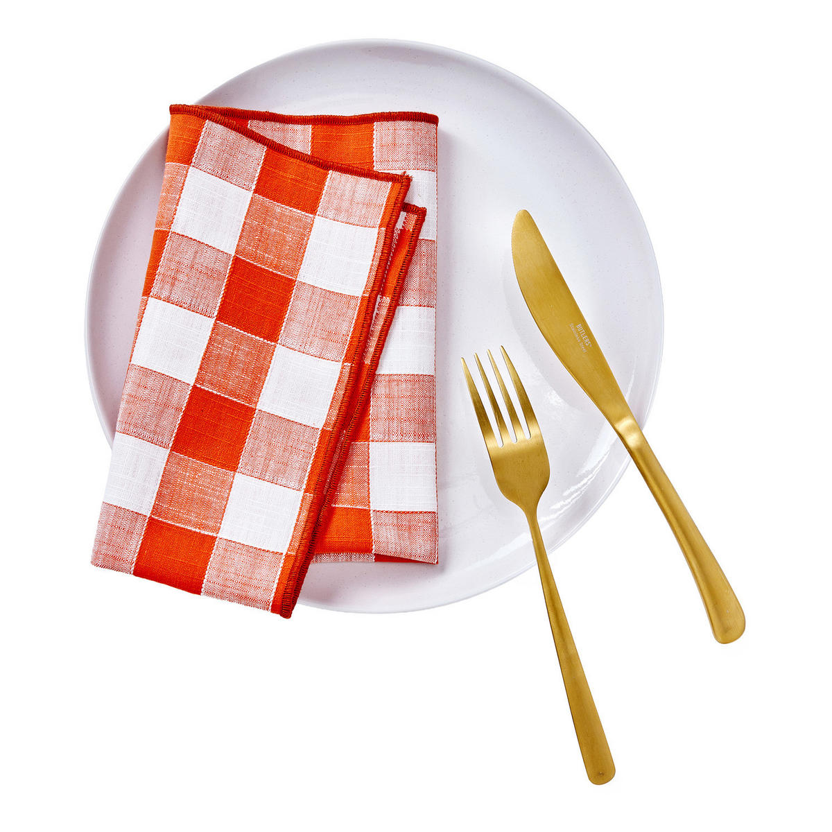 SERVIETTE (4er-Set) Medley - Orange, Textil (42/42cm) - Butlers