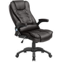 CHEFSESSEL in Braun 68x62x121 cm mit Vibrationsmassage und Wärmefunktion - Braun, Kunststoff (62/121/68cm) - IVMEU
