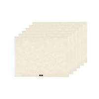 TISCHSET - 6er-Set - Recycelter Filz in Beige - Beige, Textil (33/45cm) - Björn