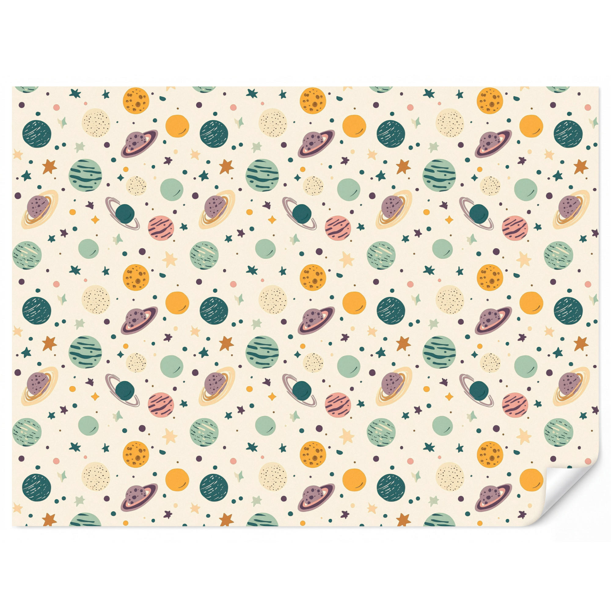 OnlyWow Kindertapete Creme 400x300 cm
