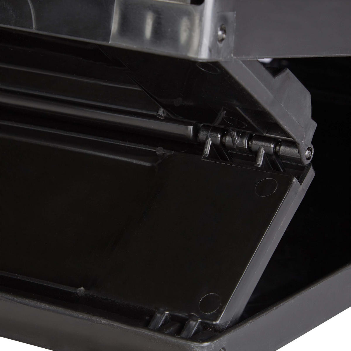 KLAPPBOX Schwarz stabil faltbar Polypropylen 60 l - Schwarz, Kunststoff (58.5/31.5/40cm) - Relaxdays