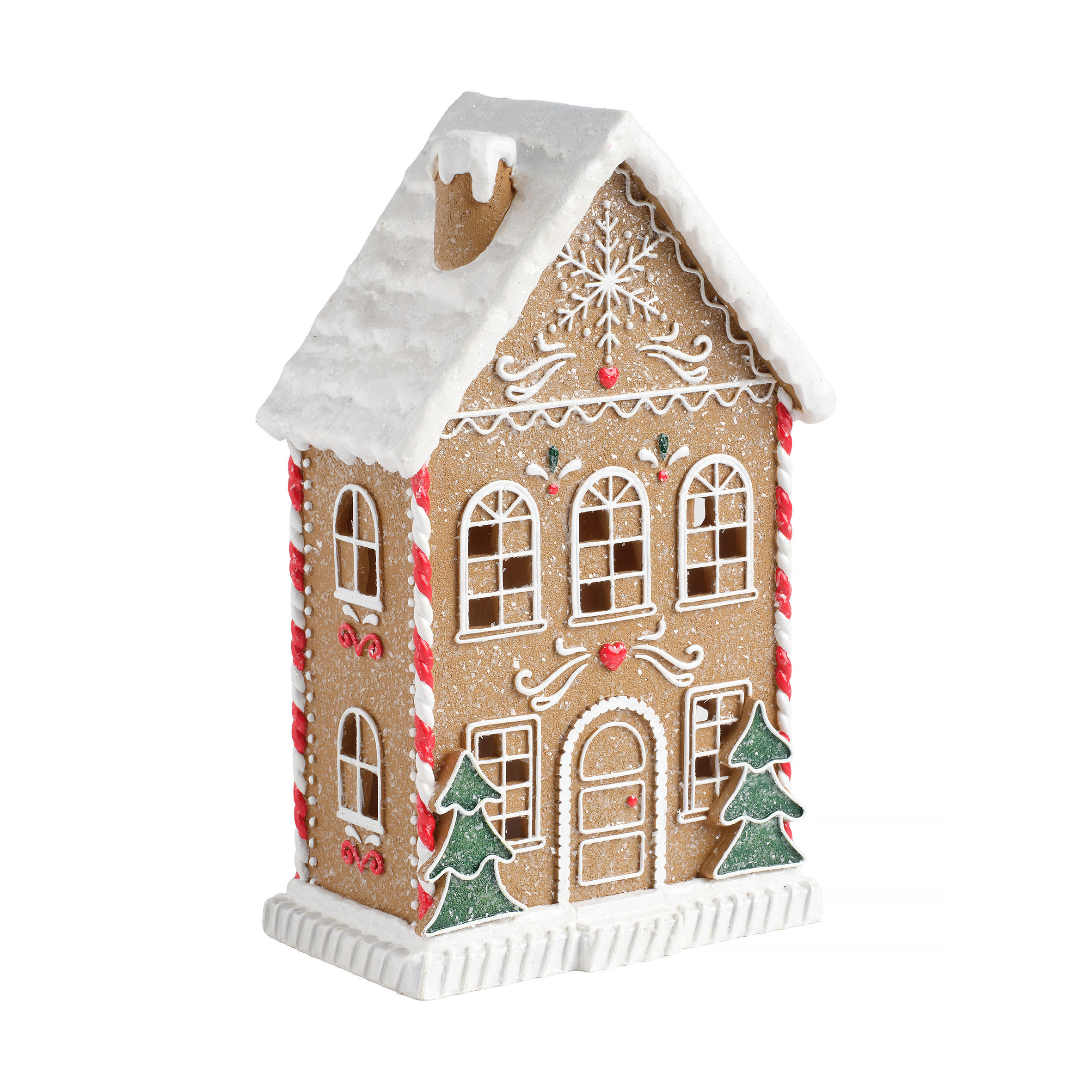 LEDFIGUR Charmansion, Braun, 30.5 x 11.5 x 18.5 cm, Dekorative Weihnachtsdeko - Braun, Kunststoff (11.5/30.5/18.5cm) - home&you