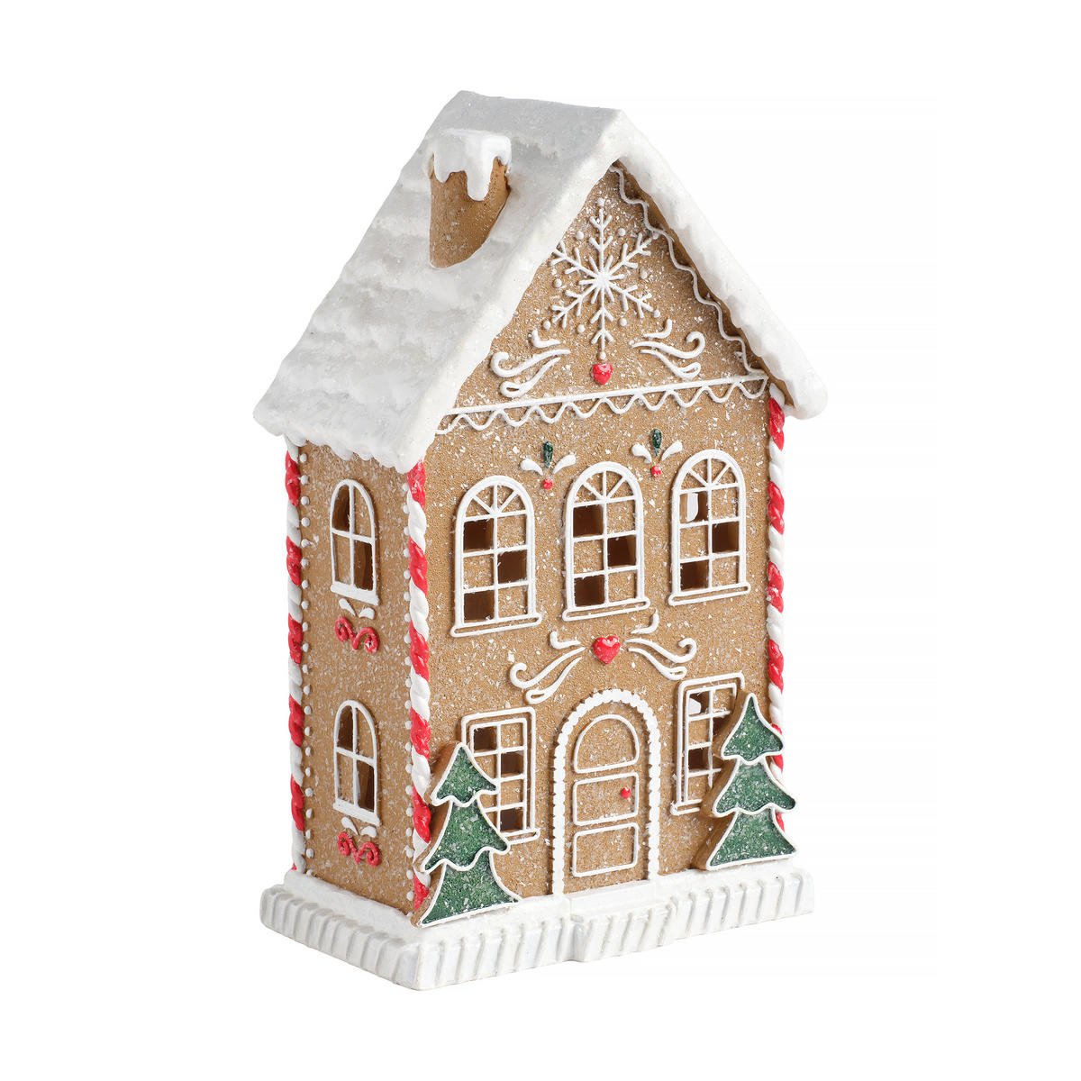 LEDFIGUR Charmansion, Braun, 30.5 x 11.5 x 18.5 cm, Dekorative Weihnachtsdeko - Braun, Kunststoff (11.5/30.5/18.5cm) - home&you