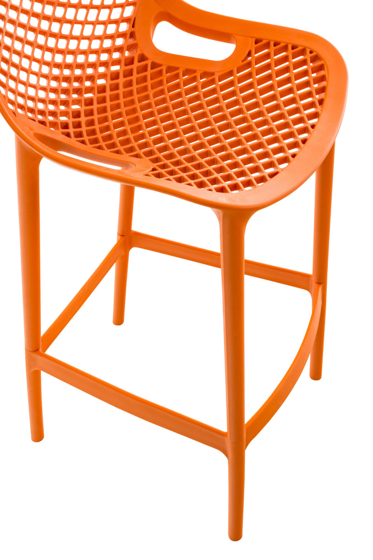 BARHOCKER modern Orange LORL Kunststoff 105x45x53 cm - Orange, Kunststoff (45/105/53cm) - DELUKE