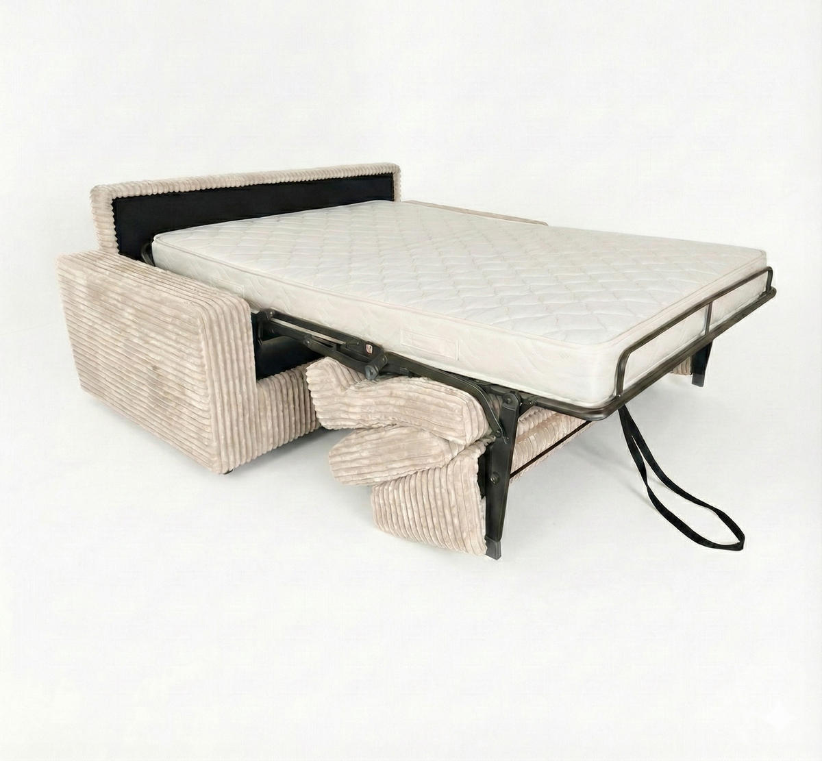 SCHLAFSOFA Siena, sofa mit Bettfunktion, 160x200, Creme - Sandfarben, Textil (200/81/100cm) - AN-Moebel 4u